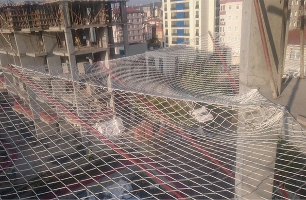 igas-sağlamiş inşaat güvenlik ağı