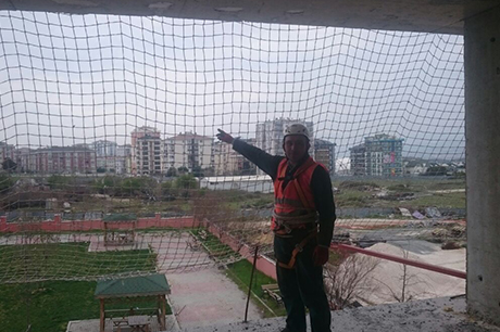 igas-sağlamiş inşaat güvenlik ağı